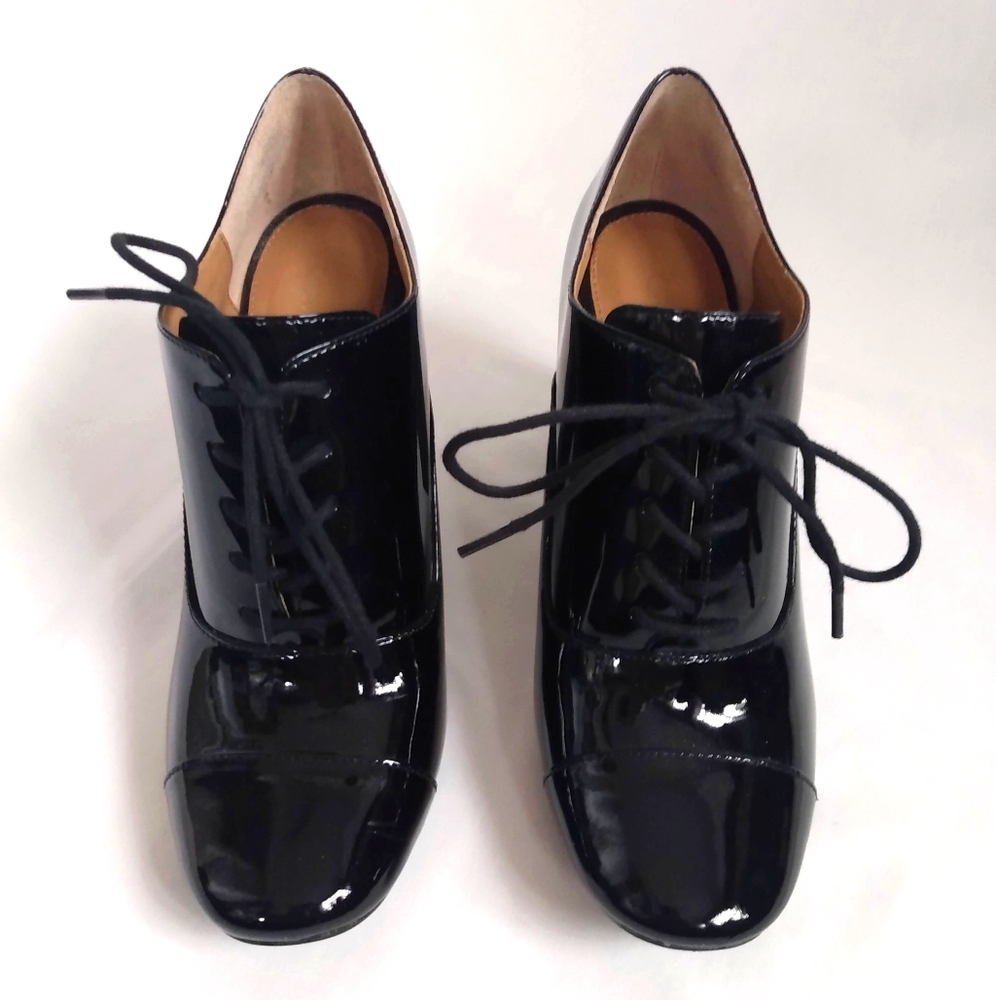 Calvin Klein Patent Laced Pumps